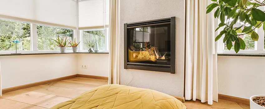 Residential Fireplace Ceramic Glass Installation in Mastic, NY