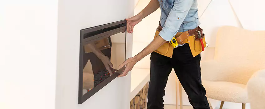 Metal Fireplace Installation in Mastic, New York