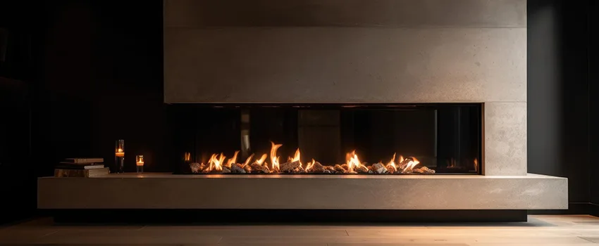 Gas Fireplace Ember Bed Design Services in Mastic, New York