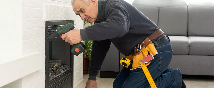 New Indoor Fireplace Installation in Mastic, New York