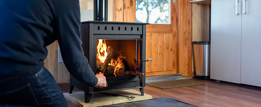 Open Hearth Wood Fireplace Installation in Mastic, NY