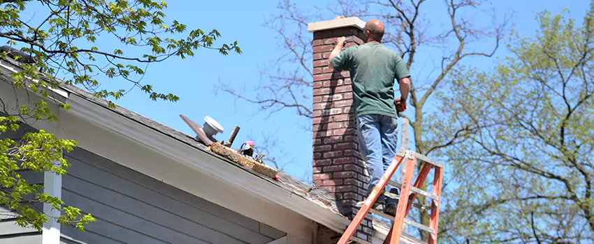 Vinyl and PVC Chimney Flashing Installation in Mastic, NY