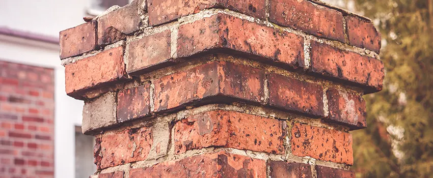 Cracked Chimney Bricks Repair Cost in Mastic, New York