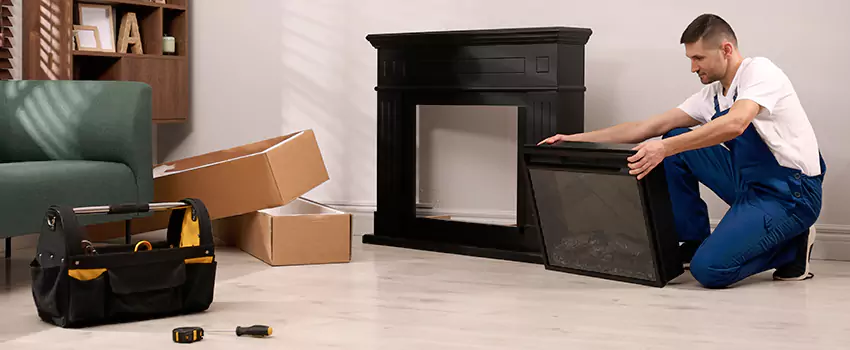 Old Rusted Metal Fireplace Repair And Replacement in Mastic, NY